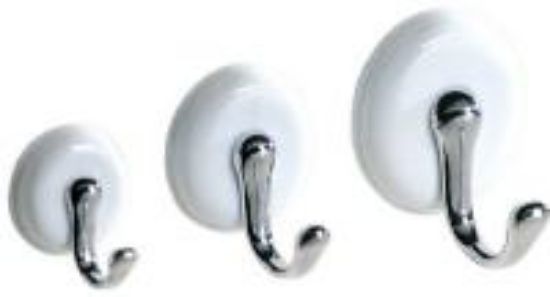 Picture of Hooks Self-Adhesive White/Chrome