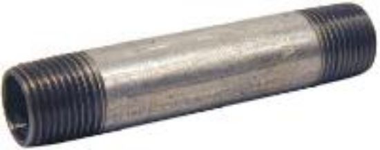 Picture of Galvanized-Plumbing Carbon-Steel Galvanized-Finish Pipe-Nipple 1/2" x 3-1/2"
