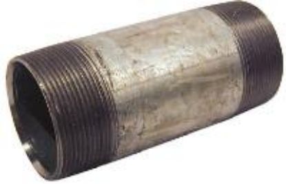 Picture of Galvanized-Plumbing Carbon-Steel Galvanized-Finish Pipe-Nipple 1" x 4-1/2"
