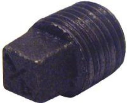 Picture of Cored-plug Square-head Black-malleable Npt 1.500"