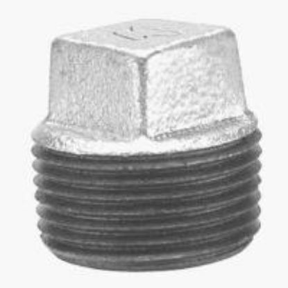 Picture of 3/4" Galvanized Steel Cored-Plug Square-Head