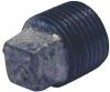 Picture of Galvanized-Plumbing Malleable-Iron Galvanized-Finish 1-1/4" Cored-Plug Square-Head