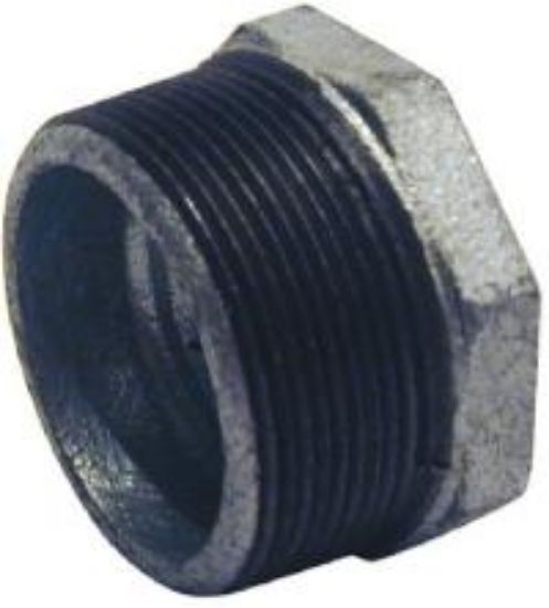 Picture of Hex-Bushing Galvanized-Plumbing Malleable-Iron Galvanized-Finish 2 X 3/4