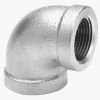 Picture of Galvanized-Plumbing Malleable-Iron Galvanized-Finish Elbow 90° - 1" X 3/4"