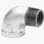 Picture of Galvanized-Plumbing Malleable-Iron Galvanized-Finish Street-Elbow 90° - 3/8"