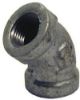Picture of Galvanized-Plumbing Malleable-Iron Galvanized-Finish Elbow 45° - 3/8"