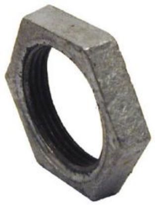 Picture of Galvanized Steel Hex Lock-Nut 1"