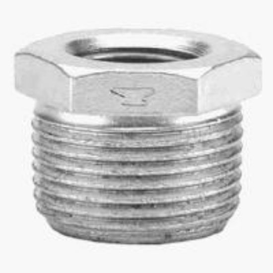 Picture of 1/2" X 3/8" Galvanized Steel Hex-Bushing