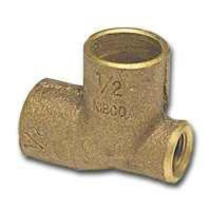 Picture of Baseboard Reducing-tee Cast C X F X C 1/2" X 1/8" X 1/2"