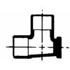 Picture of Baseboard Reducing-tee C X F X C 3/4" X 1/8" X 3/4"