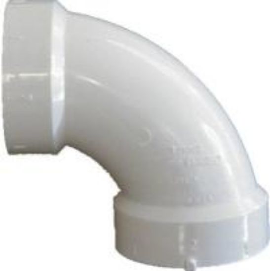 Picture of PVC-Plumbing DWV-Rated 1-1/2" Quarter-Bend H X H