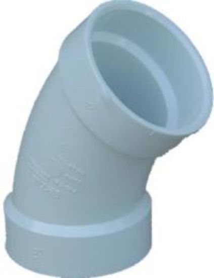 Picture of PVC-Plumbing Schedule-40 DWV-Rated 1/8 Bend 1-1/2"