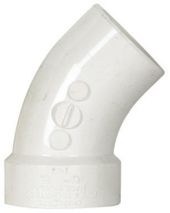 Picture of PVC-Plumbing Schedule-40 DWV-Rated 1-1/2" Eighth-Bend STREET