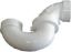 Picture of PVC-Plumbing Schedule-40 DWV-Rated P-Trap 1-1/2" H X H With Plastic-Nut Union