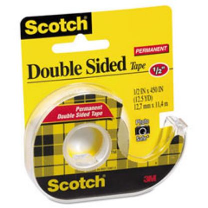 Picture of Permanent Double Sided Tape 1/2" x 450" Roll in Refillable Dispenser