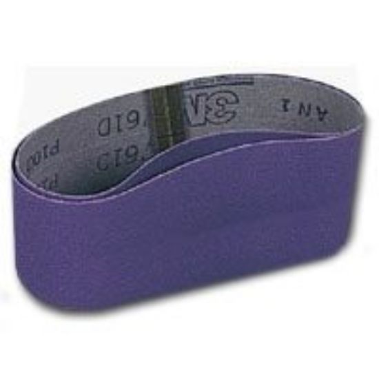 Picture of 761D Resin-Bond-Cloth Sanding-Belt Purple P150Y 3" x 24"