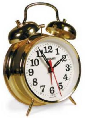 Picture of Alarm-Clock Analog Keywind Twin Bell Brass