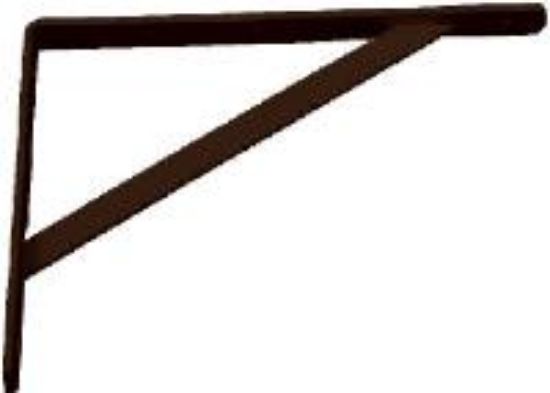 Picture of Shelf-Bracket L Black 16" x 400mm