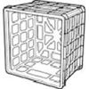 Picture of Black Dairy-style Storage Crate 15-3/4" X 13-3/4" X 10-1/2"