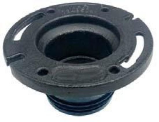 Picture of No-hub Closet Flange 2-finger Push-in 4" X 4"