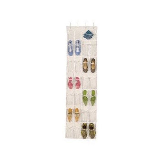 Picture of Clear-Vinyl Over-The-Door Shoe-Organizer 24-Pocket