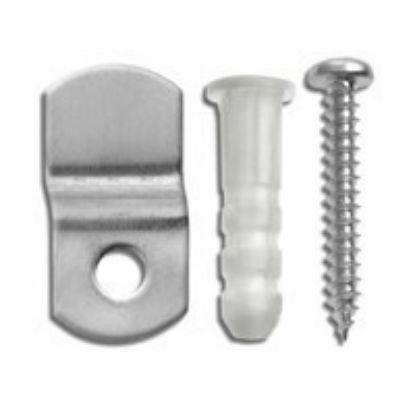 Picture of Steel Off-Set Mirror Holders With-Screws & Anchors 1/4"