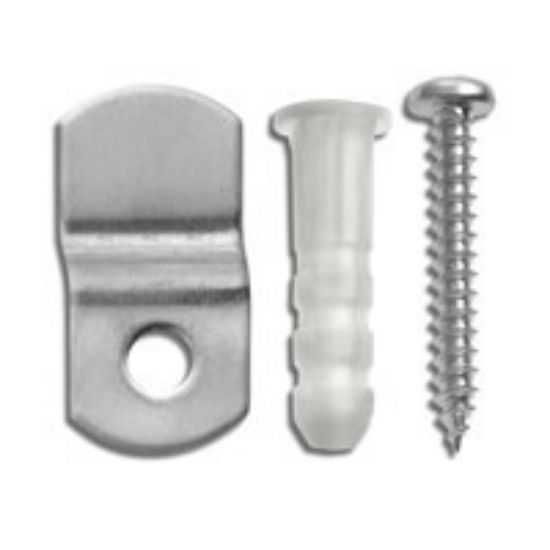 Picture of Steel Off-Set Mirror Holders With-Screws & Anchors 1/4"