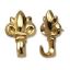 Picture of Push-Pin Picture-Hanger Fleur-De-Lis Brass-Plated