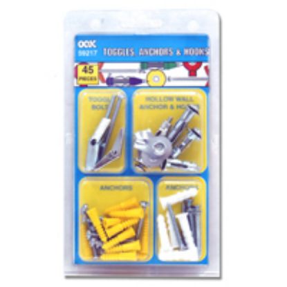Picture of Utility-Hook W/ Mollies & Toggle-bolt Kit 45pc