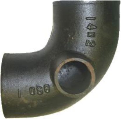 Picture of No-Hub Quarter-Bend 3" w/2" Side Inlet