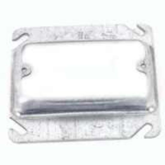 Picture of Square Steel Electrical-Box-Cover 4" 5/8" Rise