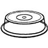 Picture of Microwave Plate Cover White 11"