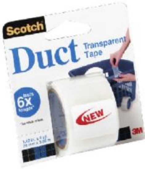 Picture of Duct-Tape Transparent 1-1/2" x 4 Yd. (36mm x 3.6m)