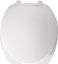 Picture of Toilet-Seat Plastic White Open Front w/ Cover