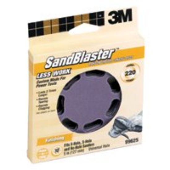 Picture of Sanding-Disc 220-Grit Hook-&-Loop Universal Hole 5"
