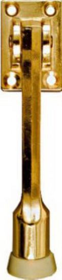 Picture of Door-Stop Bright-brass Kick 5"