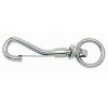 Picture of Spring-Snap Swivel Round-Eye Nickel 3/8" Overall length 2-1/2" Snap opening 7/32" 30-Pound Working L...
