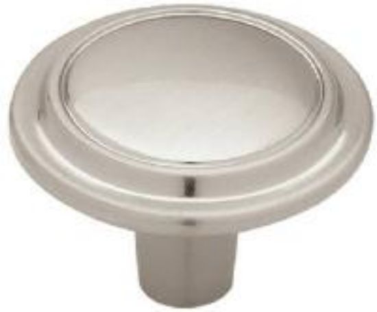 Picture of Round Cabinet-Knob Top Ring Satin-Nickel 1-1/4"