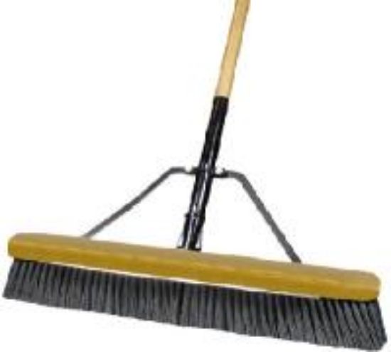 Picture of Push-Broom Stiff-Bristle Poly 24"
