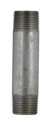 Picture of Galvanized-Plumbing Carbon-Steel Galvanized-Finish Pipe-Nipple 3" x 6"
