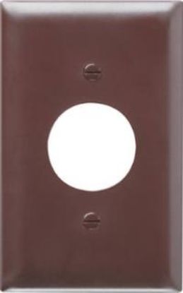 Picture of 1-Gang Single-Receptacle Brown Wall-Plate