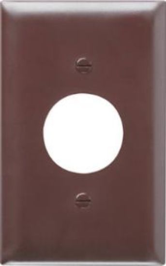 Picture of 1-Gang Single-Receptacle Brown Wall-Plate