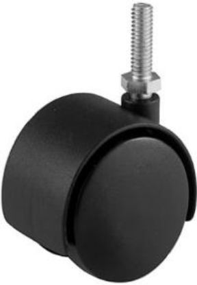 Picture of 2" Black Twin Threaded Caster