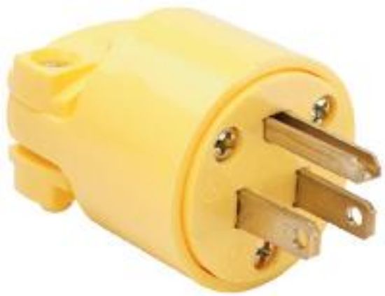 Picture of 15-Amp Yellow HD Vinyl Electrical-Plug