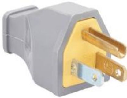 Picture of Thermoplastic Plug Gray 15-Amp
