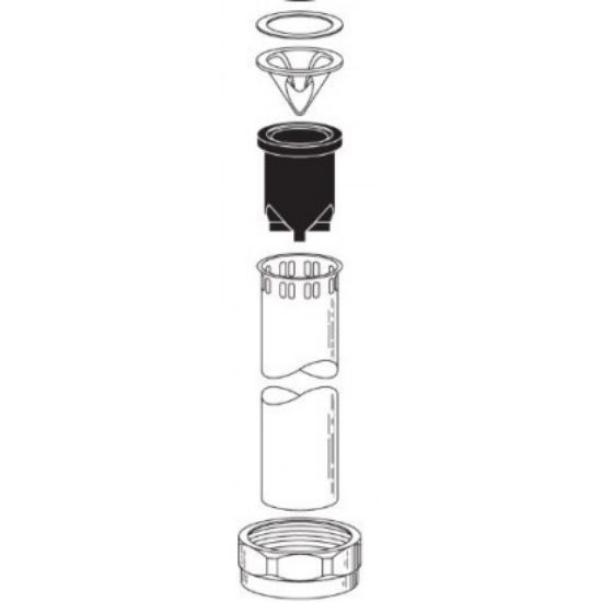 Picture of V-500-aa Vacuum-Breaker Tail Piece 1-1/2" X 9" Finish Chrome-Plated