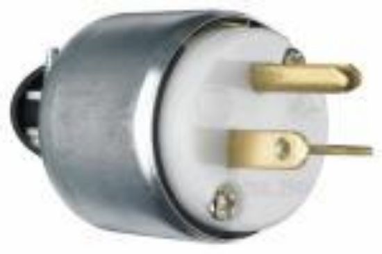 Picture of Electrical-Plug Armored White 20-Amp 250-Volt