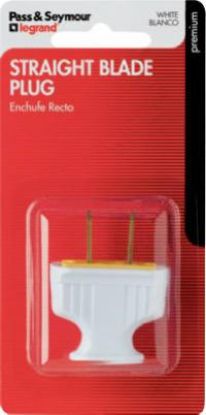 Picture of Residential Flat-Plug White 15-Amp 125-Volt