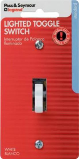 Picture of 15-Amp White Single-Pole Lighted Switch