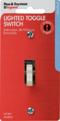 Picture of 15-Amp Ivory 3-Way Lighted Switch